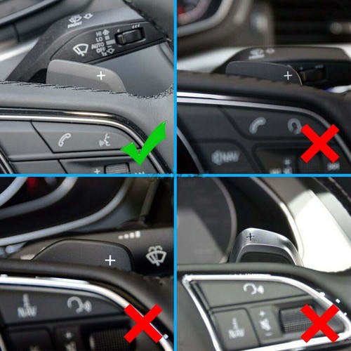 For 2020+ Audi A4 B9 A5 A6 C8 A7 A3 Steering Wheel Paddle Shifter Extension Red - Foto 2 di 8