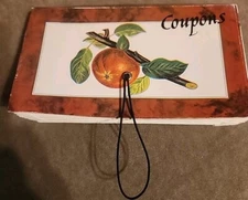 Vintage Coupon Saver And Organizer Index File Harvest Fall Theme Preowned 