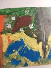 GAT PAINTINGS IMPRESSIONISM ORIGINAL COLLECTIBLE WHIMSICAL ABSTRACT