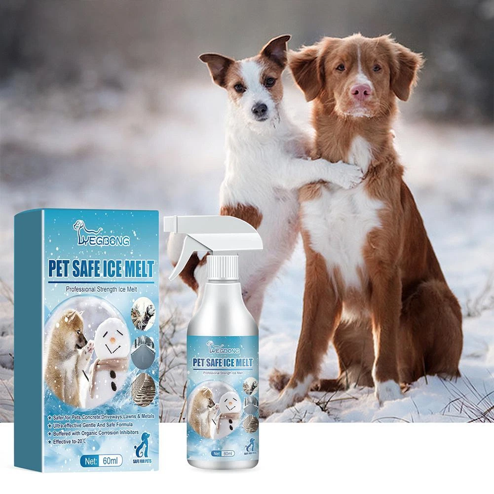 Pet Safe Ice Melt - Deicer Spray, Pet Safe Salt Ice Melt 60 ml Hot L8