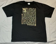 Game Of Thrones Shirt HBO Nights Watch Pledge Promo 2014 Size XL Black John Snow