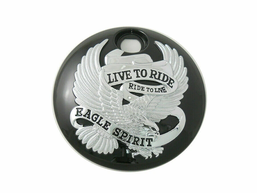 Black Eagle Spirit FLT Fuel Tank Console Door for Harley Davidson by V-Twin
