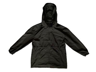 PRIMARK  CARES Rain Jacket Black Womens Mens Unisex Size M 40/42 Myanmar Made
