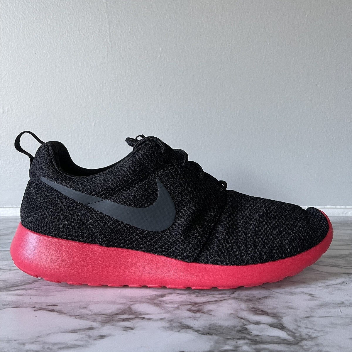 Nike Roshe One Men's Running Shoes Black Red Nike 511881 016 Sz