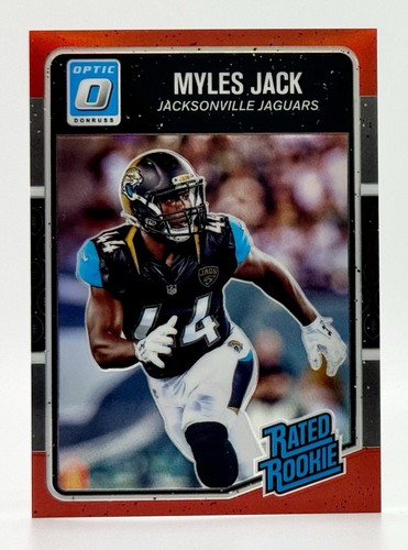 2016 Donruss Optic Red Prizm #187 Myles Jack RC 91/99 Jacksonville Jaguars