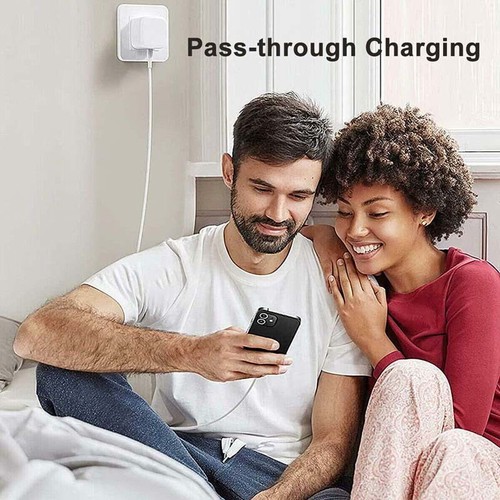 Enchufe Cargador Rápido 40W Doble Tipo PD USB-C para iPhone 15 13 12 11 14 Pro Max Plus - Imagen 12 de 24