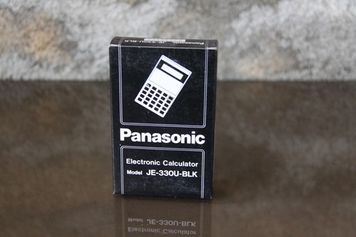 PANASONIC Calculatrice Panasonic Pana CARD vintage JE 330 U BLK - Afbeelding 3 van 6