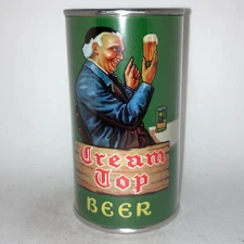 Cream Top OI REPLICA beer can, paper label NOVELTY