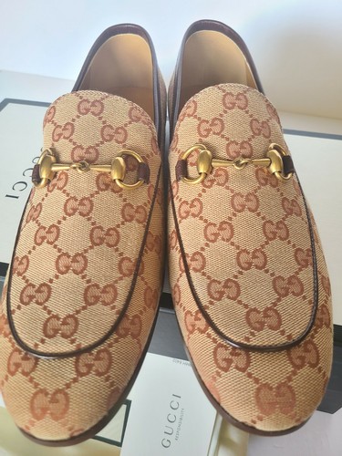 gucci men's canvas loafers
