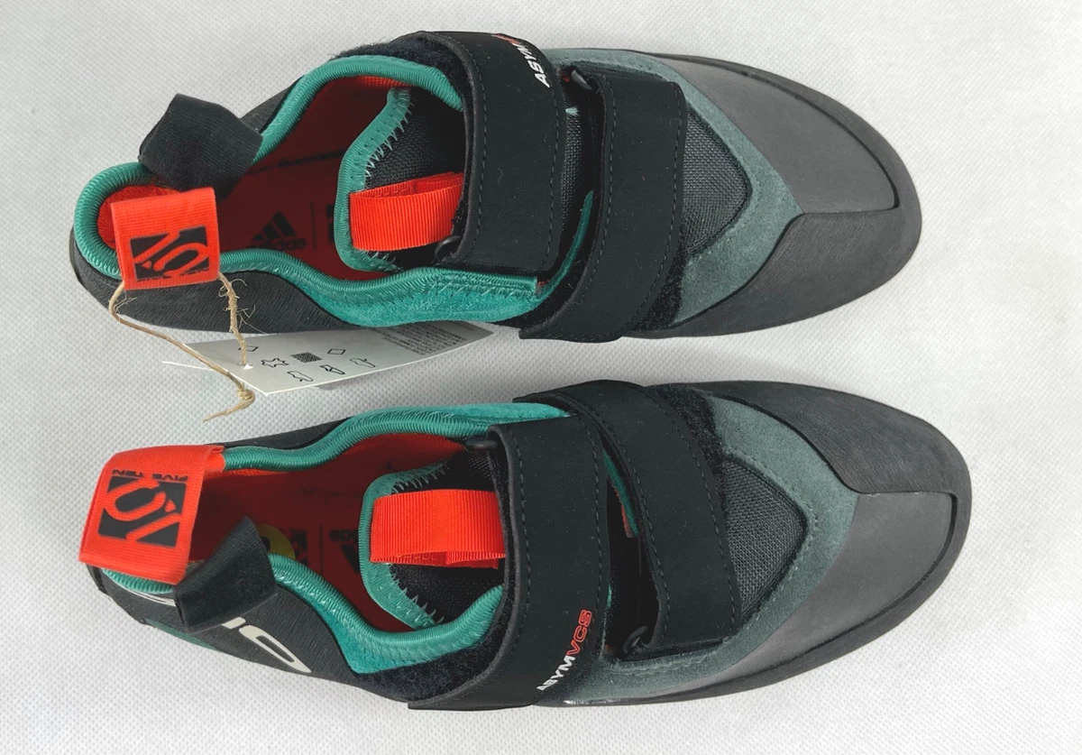 Five Ten Asym VCS Adidas Black Green Rock Climbing Shoes Men s