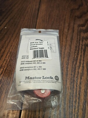 Master Lock Grip Tight Lockout Circuit Breaker Standard Toggle 493B NEW