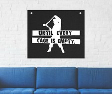 Animal Liberation Wall Tapestry - Rights Vegan Vegetarian flag earth human front