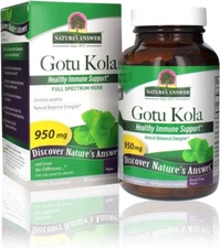 Nature's Answer Gotu-Kola Herb Capsules 90 Count | Supports Cognitive Function