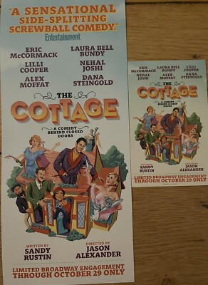 THE COTTAGES - NEU BROADWAY THEATER KOMÖDIE HANDBILL/FLYER X 2 - ERIC MCCORMACK