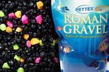 Black with Neon Sparkles Colored Aquarium, Vivarium Fish Tank Gravel 4.4lb