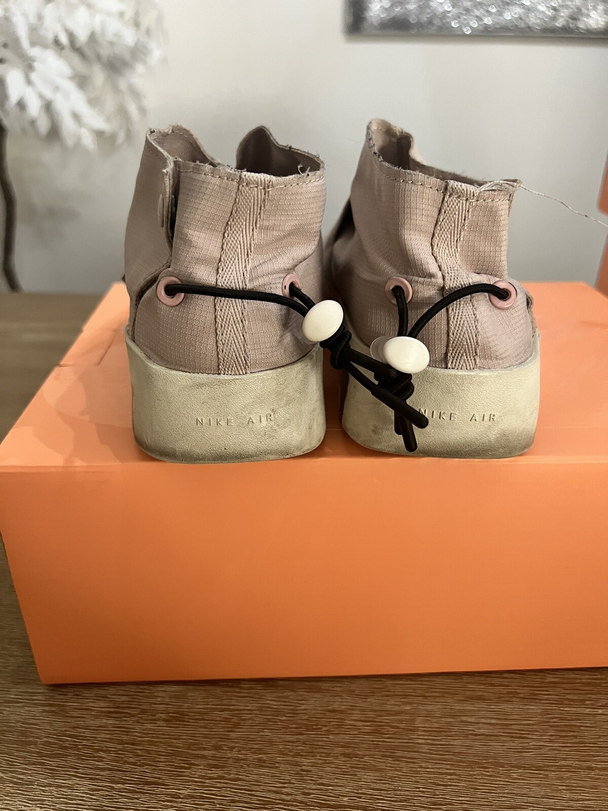 OFF WHITE X NIKE NIKE X FOG PAURA DI DIO AIR MOC PARTICLE BEIGE NERO VELA BIANCO SPORCO TAGLIA 7