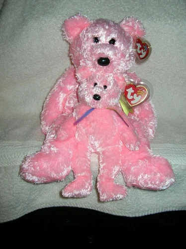 VINTAGE TY Beanie Baby & Buddy, PINK SHERBET   LAST SET   RARE B/N