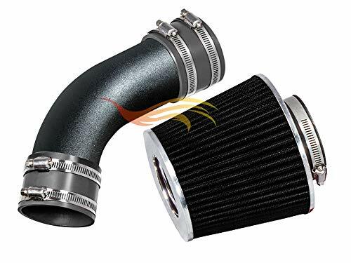 SERIE RW TUBO NEGRO MATE GRIS ADMISIÓN DE RAM CORTA PARA 02-05 AUDI A4/A6 3.0L V6 - Imagen 1 de 1