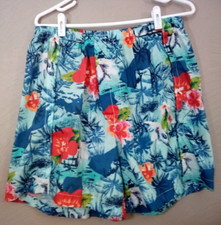 NEW Spiffys Breakaway Medical Modesty Shorts Mens XL Blue Floral Print