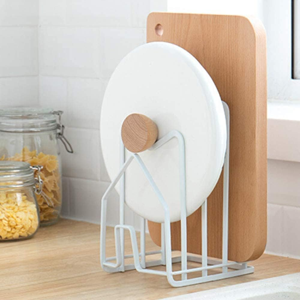 Cutting Board Rack Chopping Board Organizer Stand Holder Kitchen Countertop Pots-image