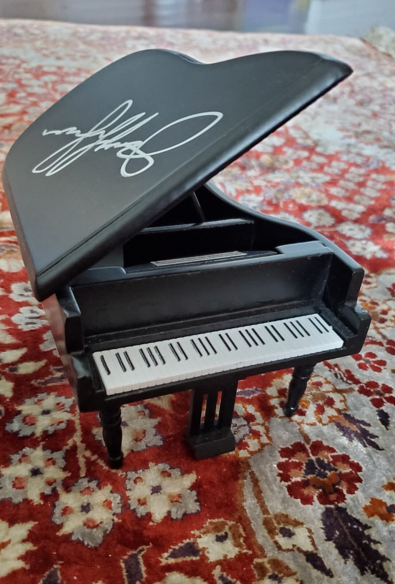 RARE JERRY LEE LEWIS Autographed Signed Toy Mini Steinway Yamaha