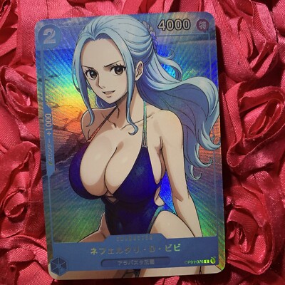 Nefertari Vivi ONE PIECE Beach Goddess Waifu Foil Anime Card Bikini