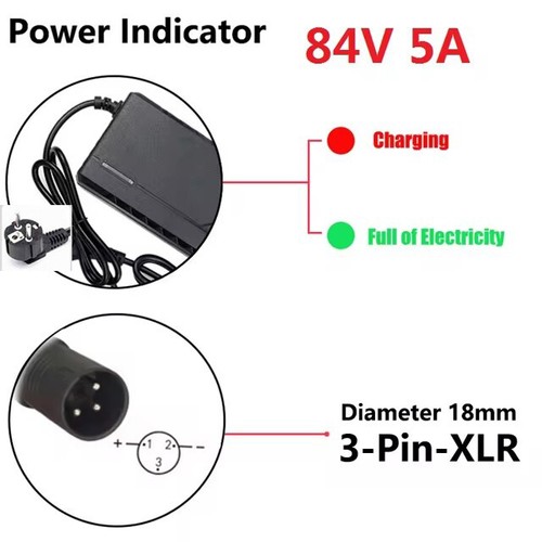 72V 20S Li-ion Battery Charger For Electric Scooter E-bike Lead Acid Battery 5A - Picture 18 of 33