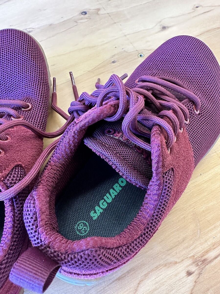 Saguaro Barefoot Shoes Womens 36/6 Wish 1 Maroon Red Wide Saguaro Barefoot Shoes Womens 36/6 Wish 1 Maroon Red Wide