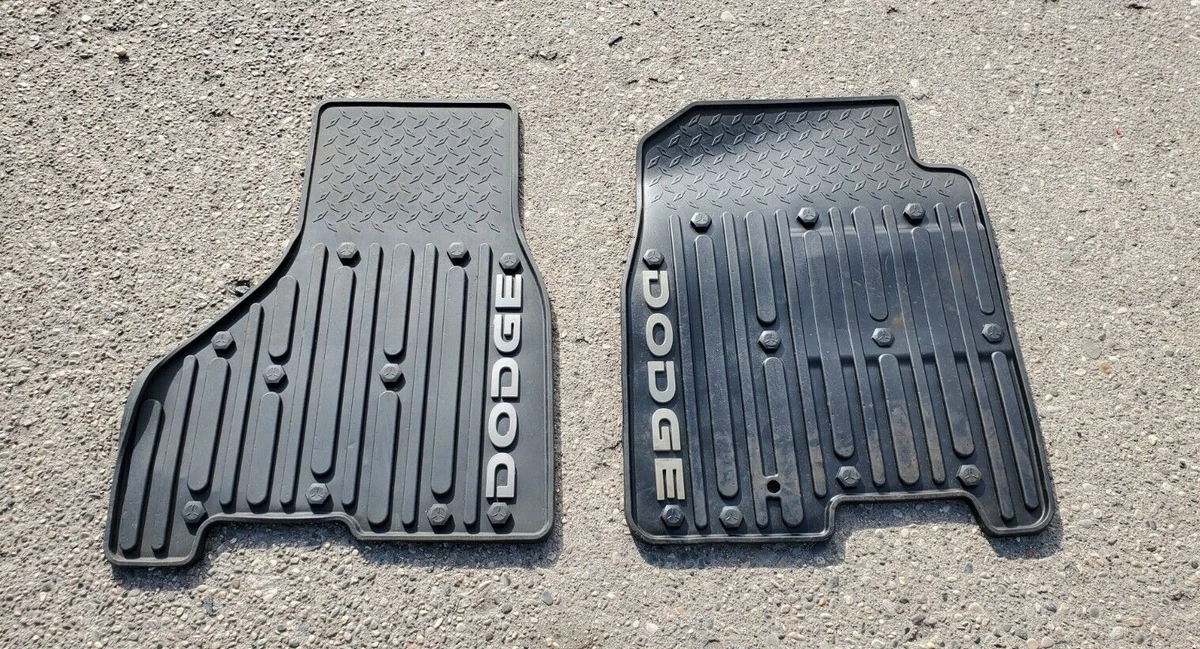 2010 2011 2012 Dodge RAM 15 25 35 Front Floor Mats BLACK GRAY 2