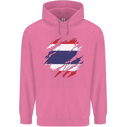 Torn Thailand Flag Thai Day Football Childrens Kids Hoodie - Picture 69 of 88