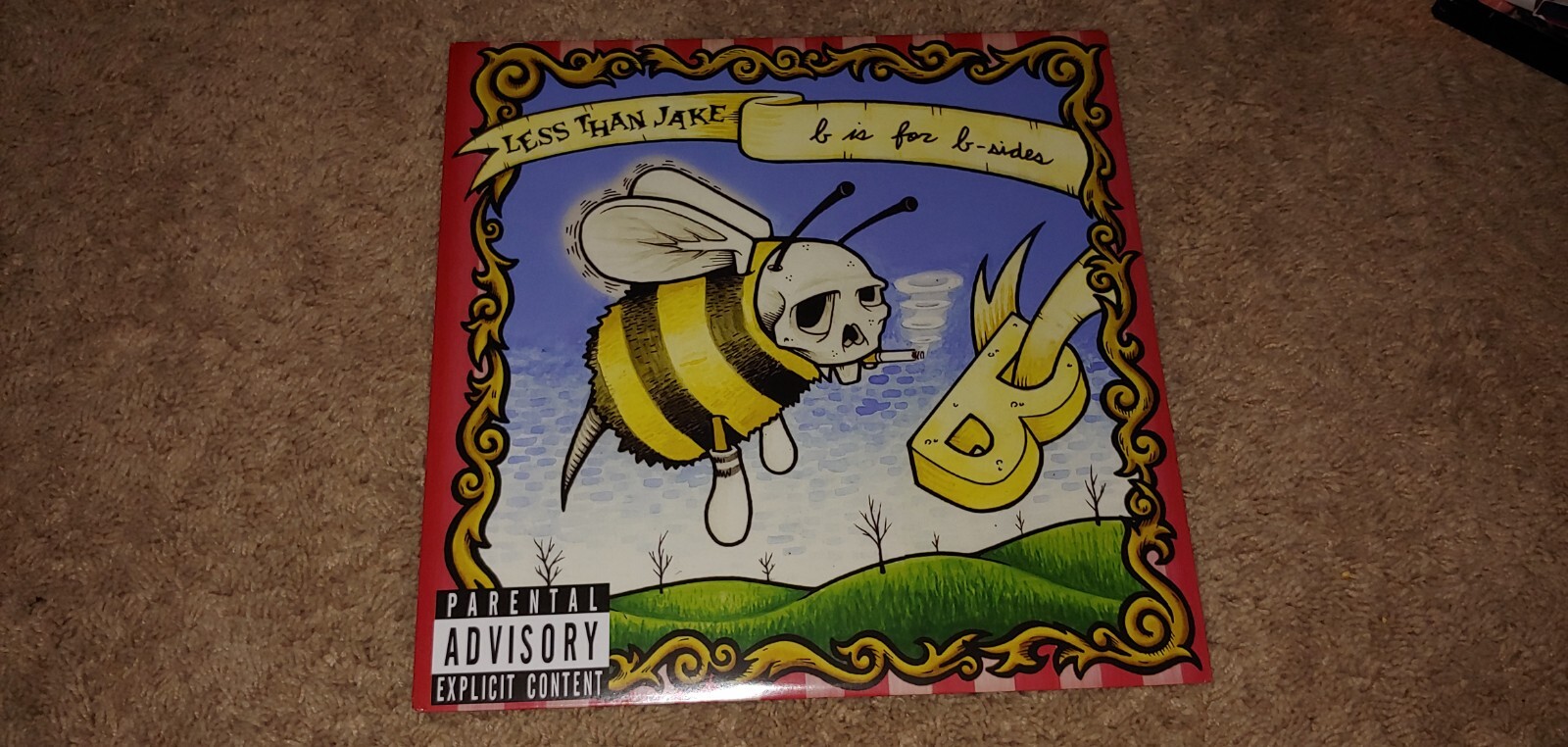 Less Than Jake - B Is For B-Sides LP YELLOW w/ Black Splat Colored Vinyl Album