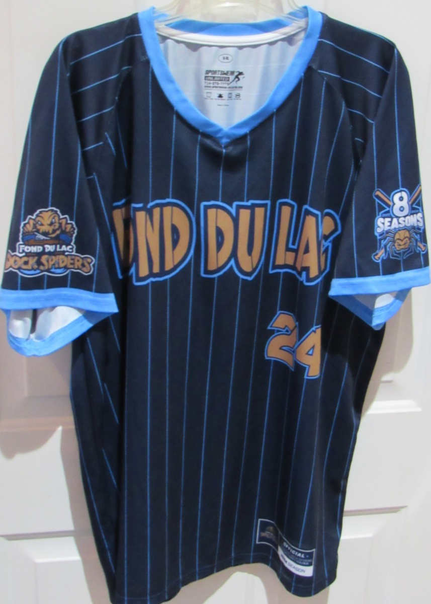 Fond Du Lac Dock Spiders MILB Baseball Jersey Size adult XL SGA