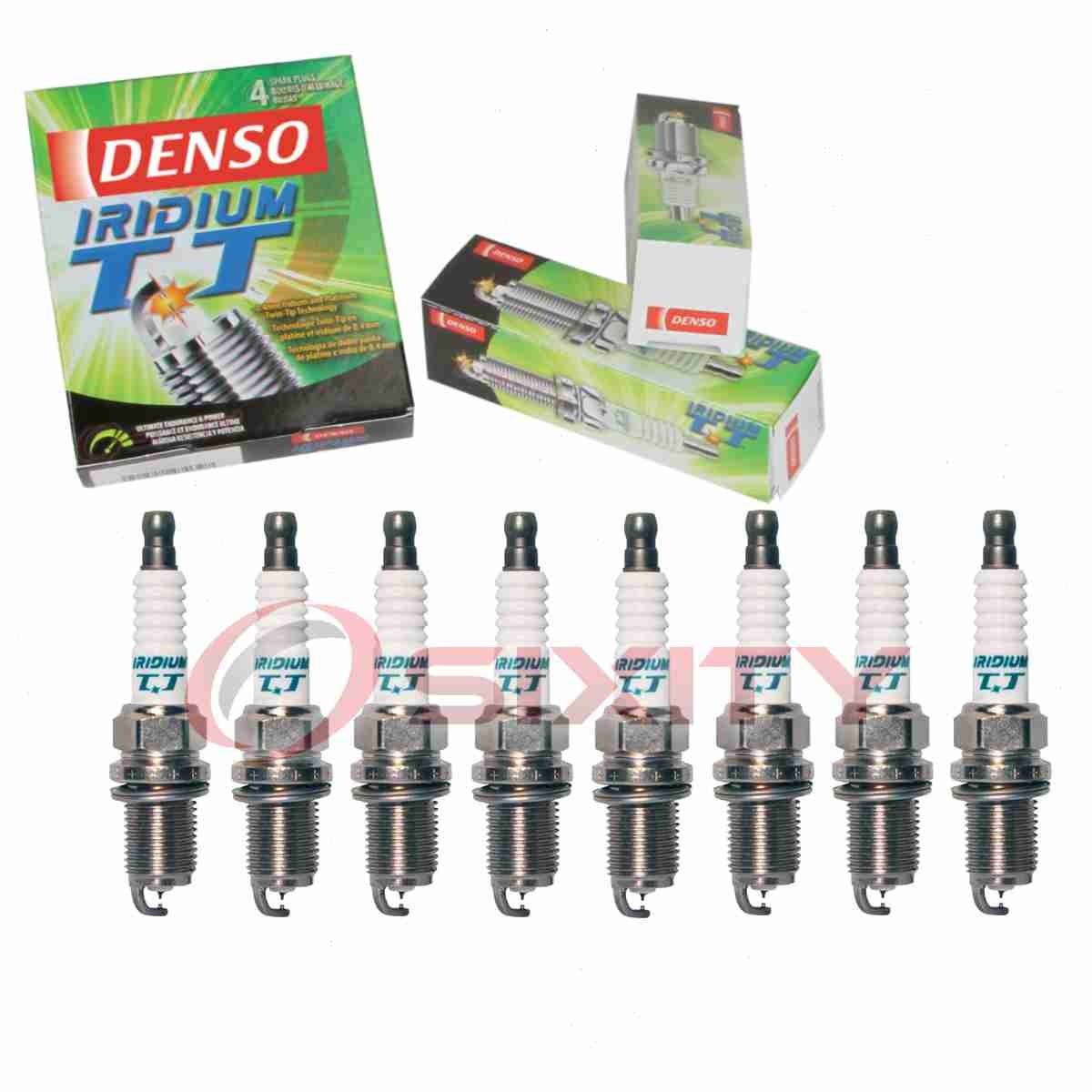 8 pc Denso Iridium TT Spark Plugs for 2006-2010 BMW 650i 4.8L V8 Ignition vx