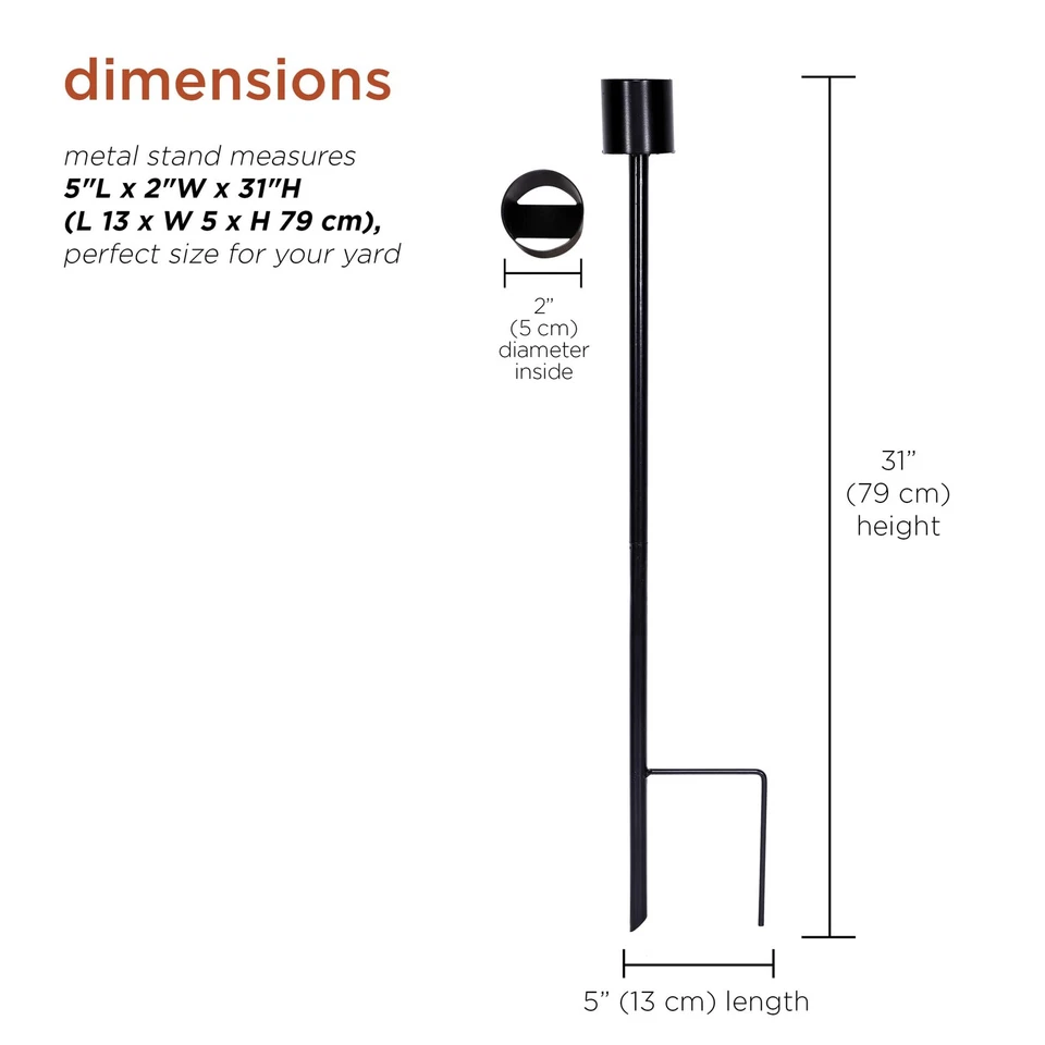 Soporte globo de observación alpina estaca de patio de metal negro 31 pulgadas diseño de calidad duradero Foto 2 de 4