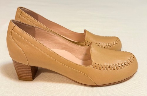 Tan, Leather Taryn Rose JOY NWOB Block Comfort Pump size 6 1/2 M; 2" Heel - Picture 7 of 21