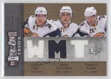 2009-10 SPx Winning Trios 1/50 Derek Roy Drew Stafford Thomas Vanek #WT-BUF 0a1