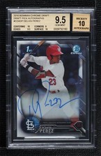 2016 Bowman Draft Chrome Pick Delvin Perez #CDA-DP BGS 9.5 GEM MINT Auto 8s6