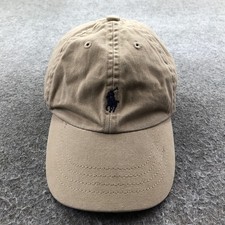 Polo Ralph Lauren Hat Cap Strap Back Boys One Size Beige Twill Embroidered Pony