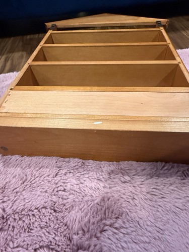 LENOX Spice Village Spice Rack Only 1989 Wood Display Shelf w/ Drawer Good Cond. - Picture 8 of 18