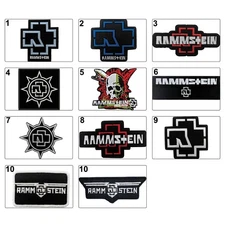 Rammstein Patches, Iron On Embroidery Band Patches, Rammstein Logo Patch