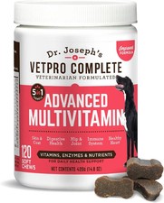 Dr. Joseph's Advanced Multivitamin Dog Supplement 120 Count Exp. 06/27 USA Made