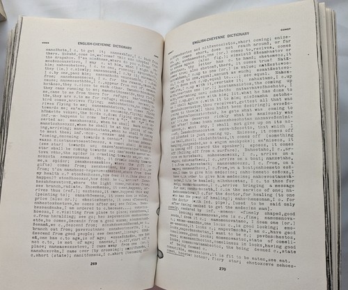 English Cheyenne Dictionary in 2 parts (1915) Petter Facsimile American Indians - Picture 8 of 9