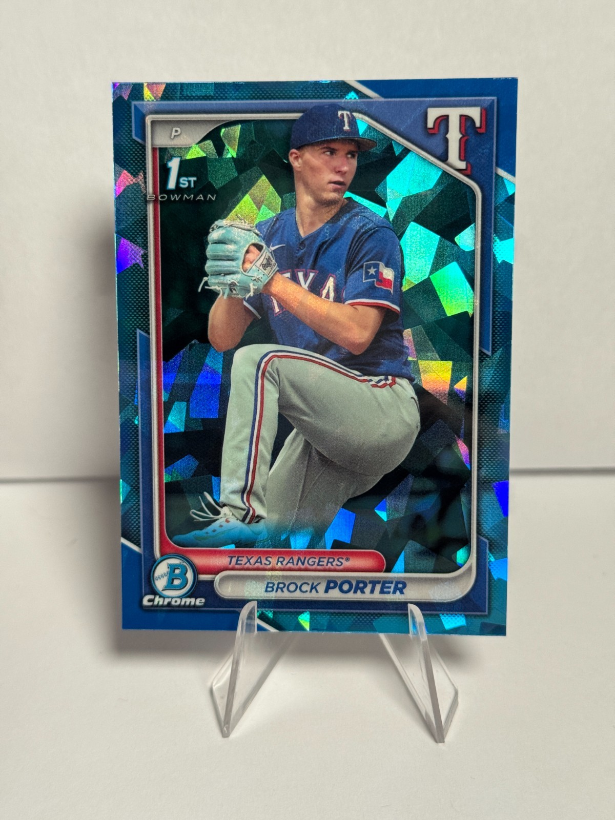Brock Porter 2024 Bowman Chrome SAPPHIRE 1st #BCP-36 Texas Rangers
