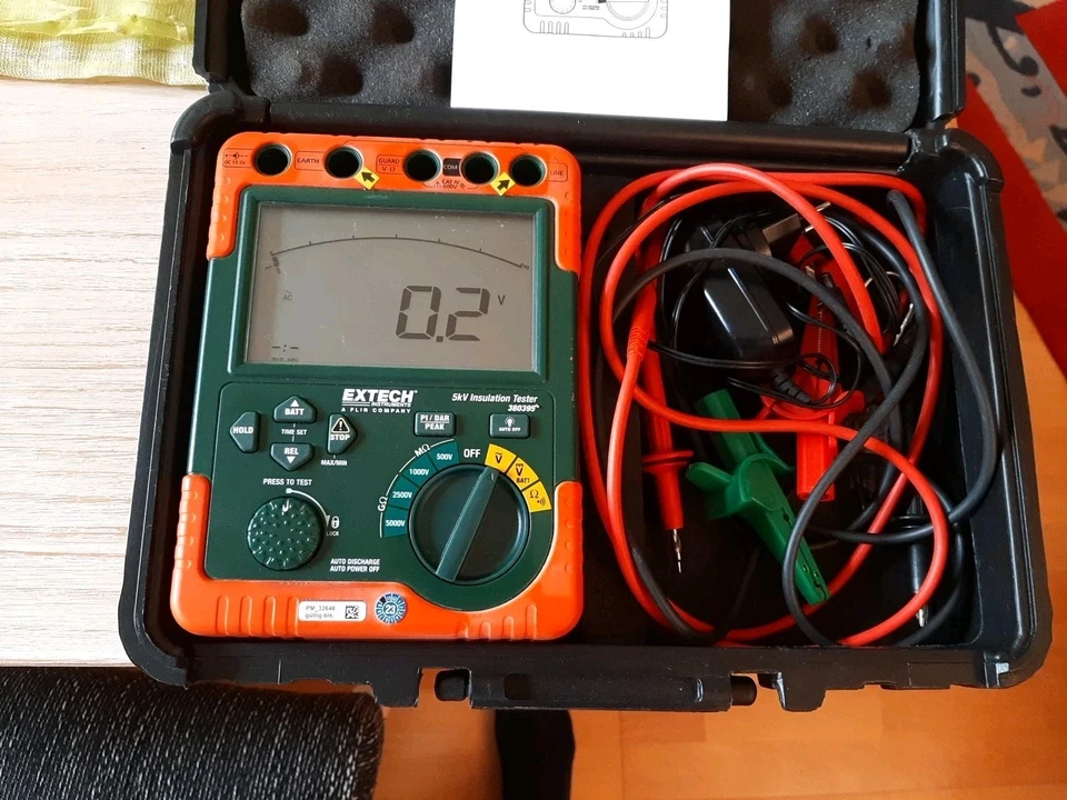 Extech 380395 5kV Insulation Tester - Bild 3 von 4