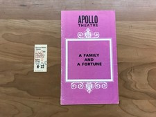 1975 Apollo Theatre - A Family and a Fortune - Program & Ticket Stub