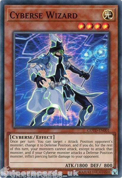 COTD-EN001 Cyberse Wizard Super Rare UNL Edition Mint YuGiOh Card