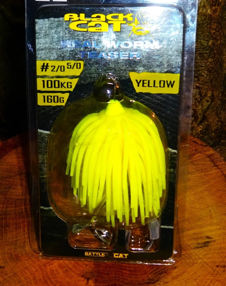 Black Cat Welsköder zum Klopfen Vertikalangeln Waller Real Worm Teaser - Bild 2 von 3