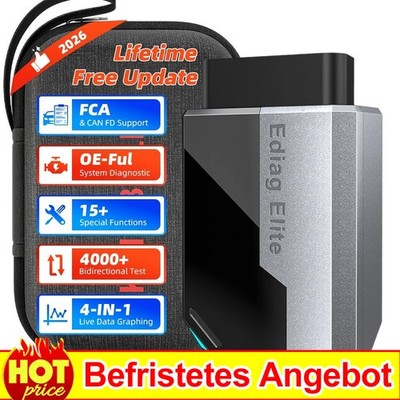 2026 EDIAG Elite Profi KFZ OBD2 Diagnosegerät ALLE System Fehler Auslesegerät BT