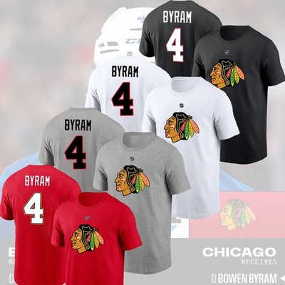 Bowen Byram #4 Chicago Blackhawks 2026 Name & Number Player Trading For Fans