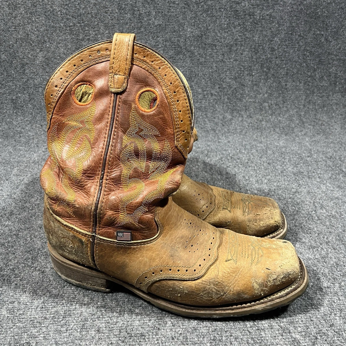 Bottes Western Double-H Vintage Homme 9D – Cuir Made In USA